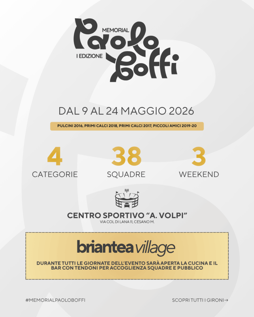 briantea memorial paolo boffi programma gironi